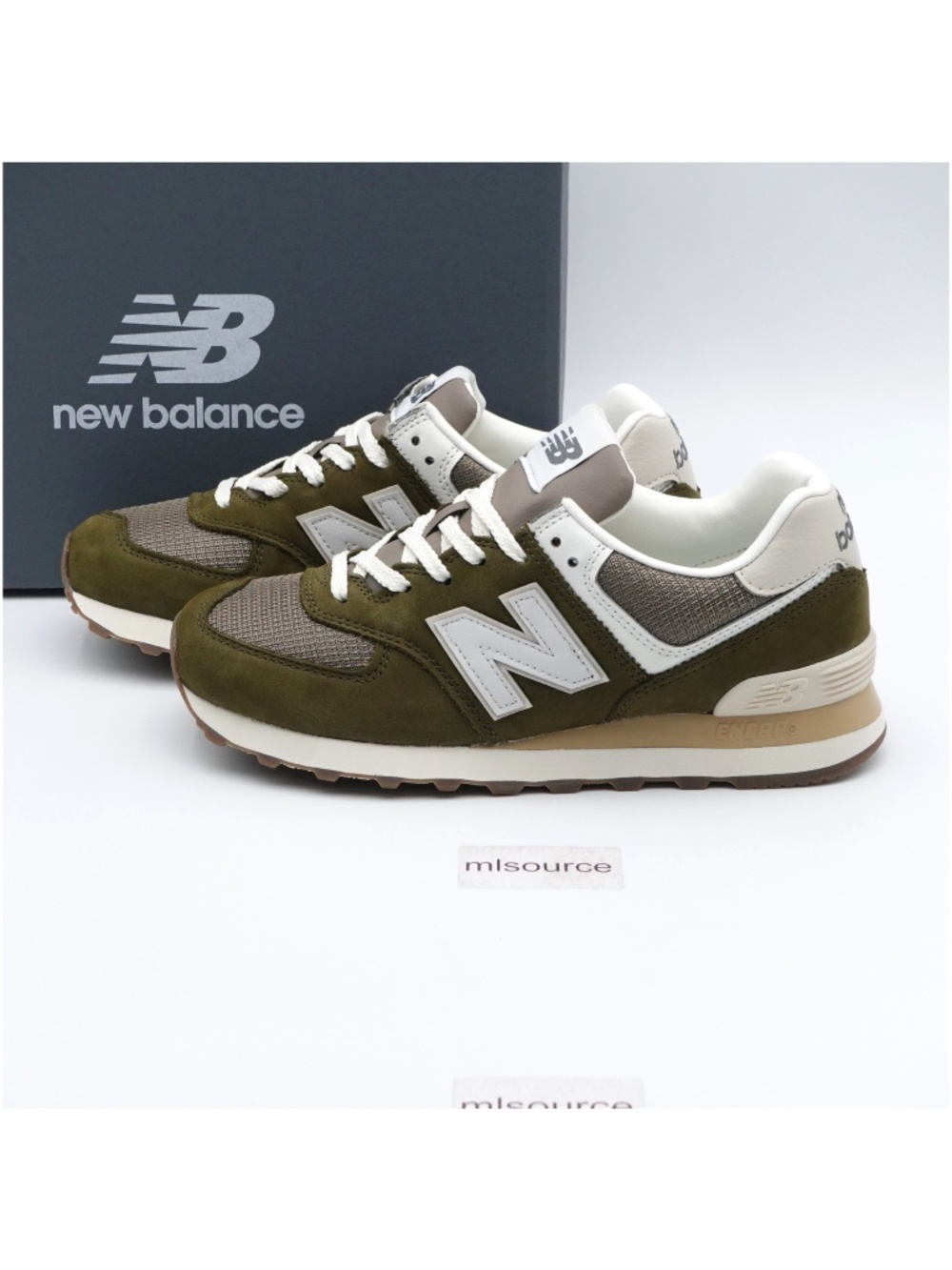 NEW New Balance 574 Sneakers U5742RG Calcium Green